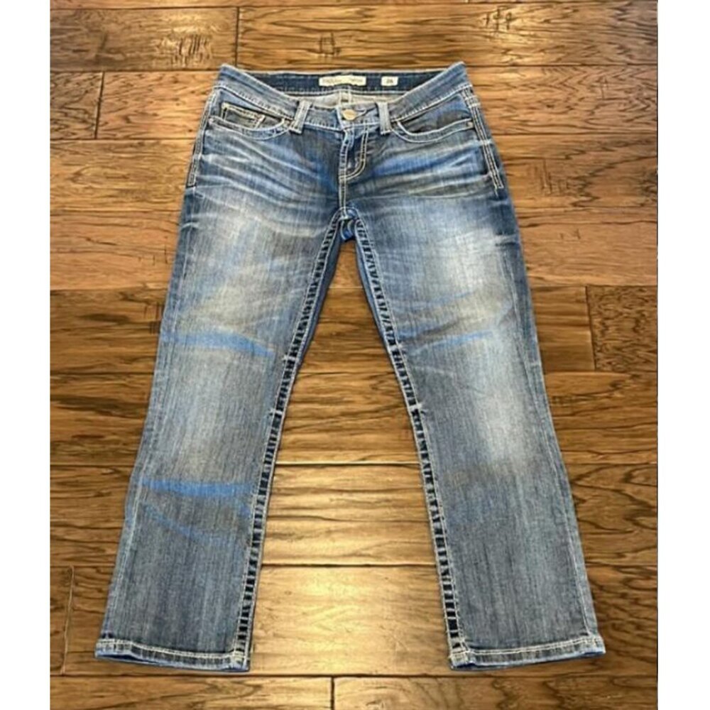 BKE Denim Sabrina Low Rise Capri Size 26